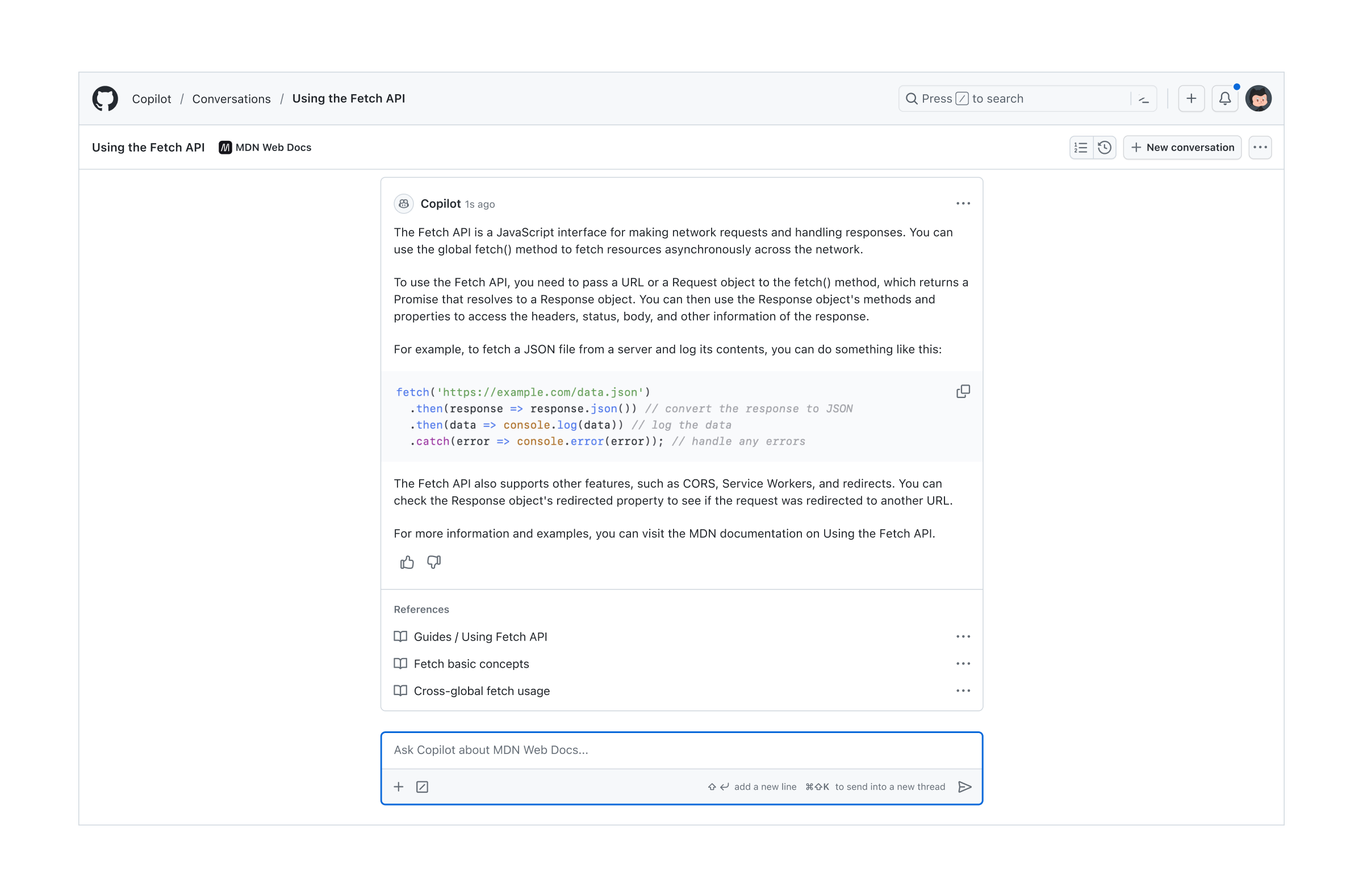 Copilot Chat immersive