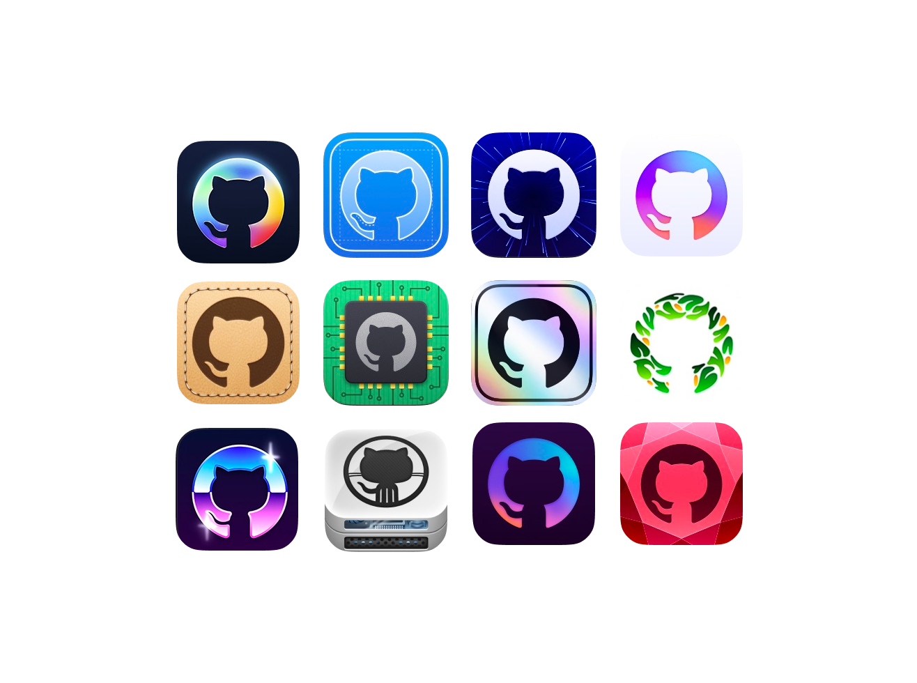 GitHub Mobile Icons